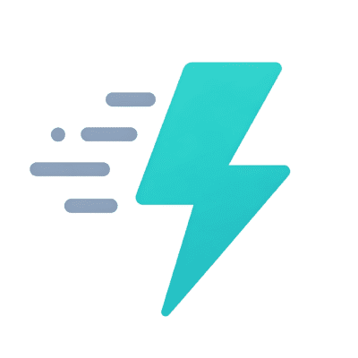 10x Speed – Faster Annotation Efficiency Illustration of a lightning bolt with motion lines, symbolizing 10x faster annotation speeds.